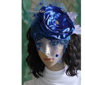  FASCINATOR / royal - PIN-UP alkalmi kalapka, fejdísz - Meska.hu