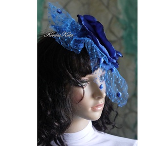 FASCINATOR / royal - PIN-UP alkalmi kalapka, fejdísz - ruha & divat - hajdísz & hajcsat - hajdísz - Meska.hu  FASCINATOR / royal - PIN-UP alkalmi kalapka, fejdísz - ruha & divat - hajdísz & hajcsat - hajdísz - Meska.hu