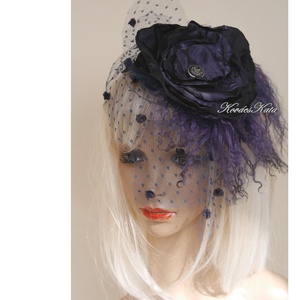 FASCINATOR / sötétlila  - PIN-UP alkalmi kalapka, fejdísz - ruha & divat - hajdísz & hajcsat - hajdísz - Meska.hu  FASCINATOR / sötétlila  - PIN-UP alkalmi kalapka, fejdísz - ruha & divat - hajdísz & hajcsat - hajdísz - Meska.hu