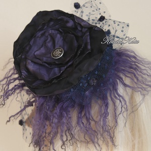 FASCINATOR / sötétlila  - PIN-UP alkalmi kalapka, fejdísz - ruha & divat - hajdísz & hajcsat - hajdísz - Meska.hu  FASCINATOR / sötétlila  - PIN-UP alkalmi kalapka, fejdísz - ruha & divat - hajdísz & hajcsat - hajdísz - Meska.hu