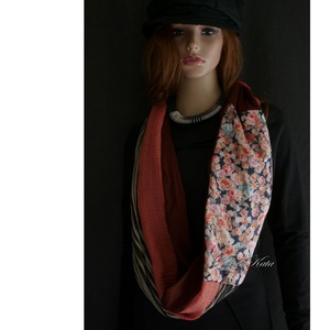 INFINITY/ mali -  patchwork körsál, csősál  - Meska.hu