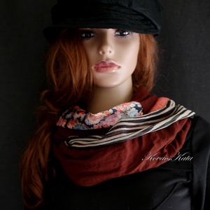 INFINITY/ mali -  patchwork körsál, csősál  - ruha & divat - sál, sapka, kendő - sál - Meska.hu