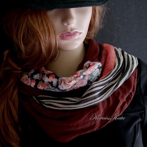 INFINITY/ mali -  patchwork körsál, csősál  - ruha & divat - sál, sapka, kendő - sál - Meska.hu