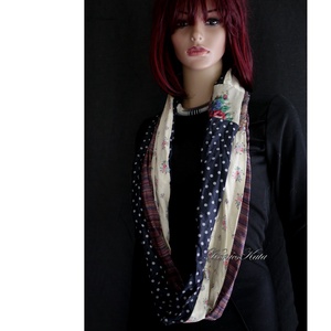 INFINITY/ nosztalgia -  patchwork körsál, csősál  - ruha & divat - sál, sapka, kendő - sál - Meska.hu