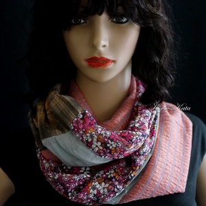 INFINITY/ szeptember -  patchwork körsál, csősál  - ruha & divat - sál, sapka, kendő - sál - Meska.hu