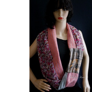 INFINITY/ szeptember -  patchwork körsál, csősál  - ruha & divat - sál, sapka, kendő - sál - Meska.hu