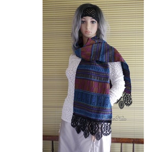 VENEZIA STÓLA - exkluzív design hernyóselyem stóla, sál  - Meska.hu