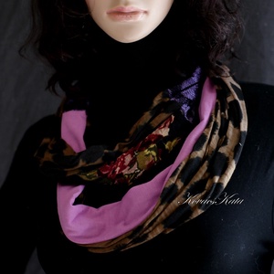 INFINITY / marokkó - exkluzív patchwork csősál, mőbiusz körsál  - Meska.hu