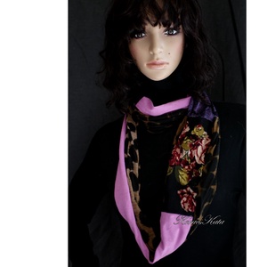 INFINITY / marokkó - exkluzív patchwork csősál, mőbiusz körsál  - ruha & divat - sál, sapka, kendő - sál - Meska.hu