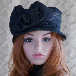 LOLI-SAPI - hernyóselyem sapka, selyem kalap - Meska.hu