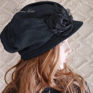 LOLI-SAPI - hernyóselyem sapka, selyem kalap - ruha & divat - sál, sapka, kendő - kalap - Meska.hu