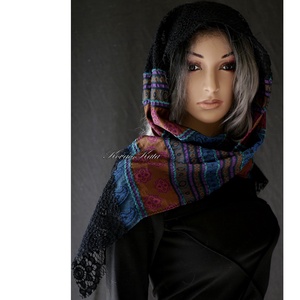 VENEZIA SÁL - exkluzív design hernyóselyem stóla, sál  - ruha & divat - sál, sapka, kendő - stóla - Meska.hu