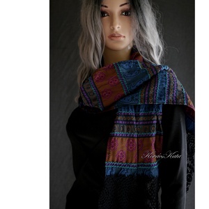 VENEZIA SÁL - exkluzív design hernyóselyem stóla, sál  - ruha & divat - sál, sapka, kendő - stóla - Meska.hu