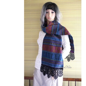 VENEZIA STÓLA - exkluzív design hernyóselyem stóla, sál  - Meska.hu