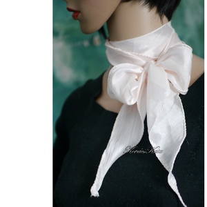 SZIRMOS SELYEMSÁL / púder - finom krepp-selyem vékony sál KÉSZLETEN, Ruha & Divat, Sál, Sapka, Kendő, Sál, Varrás, MESKA