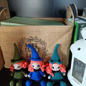 Mini boszorkány  - otthon & életmód - dekoráció - halloween - halloweeni figurák - Meska.hu
