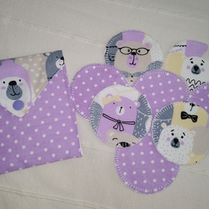 Lila macis arctisztító korongok 8db +neszesszer , Szépségápolás, Arcápolás, Arctisztító korong, Varrás, Mindenmás, MESKA