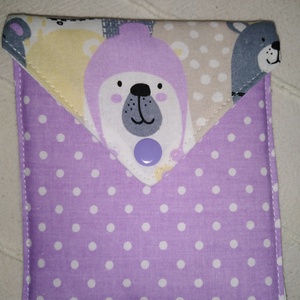 Lila macis arctisztító korongok 8db +neszesszer  - szépségápolás - arcápolás - arctisztító korong - Meska.hu