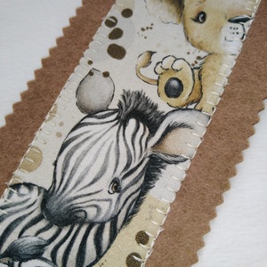  Zebra bébis-könyvjelző  - könyv & zene - könyvjelző - Meska.hu