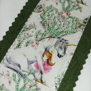 Unicornisos-könyvjelző  - könyv & zene - könyvjelző - Meska.hu