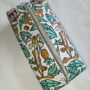 Tasmán ördögös-papírzsebkendő tartó, Táska & Tok, Pénztárca & Más tok, Zsebkendőtartó tok, Varrás, Mindenmás, MESKA