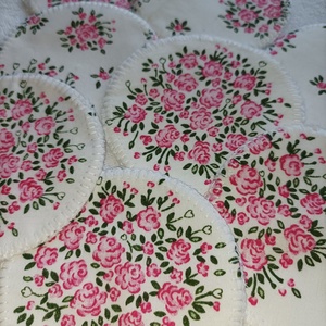 Rózsás-pink-arctisztító korong csomag 8db+neszesszer - szépségápolás - arcápolás - arctisztító korong - Meska.hu