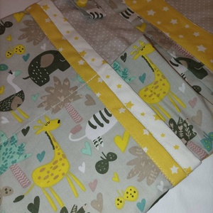 Afrikai állatos-Szürke-sárga babköszöntő szett 3 részes - játék & sport - babalátogató ajándékcsomag - Meska.hu