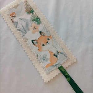 Rókás könyvjelző - könyv & zene - könyvjelző - Meska.hu