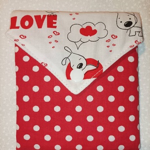 Szerelmes kiskutyás-arctisztító korong csomag 8db-os+neszesszer - szépségápolás - arcápolás - arctisztító korong - Meska.hu