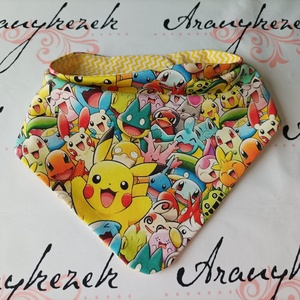 Pokémon mintás nyálkendő, Ruha & Divat, Babaruha & Gyerekruha, Előke & Nyálkendő, Varrás, Mindenmás, MESKA