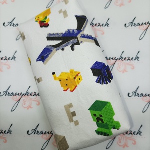 Minecraft mintás bélelt papírzsebkendő tartó - táska & tok - pénztárca & más tok - zsebkendőtartó tok - Meska.hu