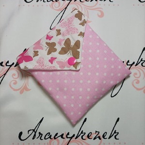 Pillangós-rózsaszín-pink-arctisztítókorong csomag 8db+neszesszer - szépségápolás - arcápolás - arctisztító korong - Meska.hu