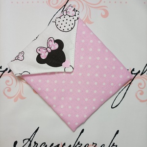 Minnie-rózsaszín-arctisztítókorong csomag 8db+neszesszer - szépségápolás - arcápolás - arctisztító korong - Meska.hu