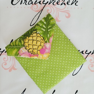 Ananászos-arctisztító korong csomag 8db+neszesszer - szépségápolás - arcápolás - arctisztító korong - Meska.hu