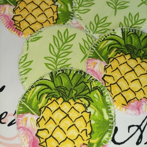 Ananászos-arctisztító korong csomag 8db+neszesszer - szépségápolás - arcápolás - arctisztító korong - Meska.hu