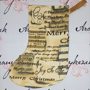 Kis Mikulás csizma - Arany kottás, Karácsony, Mikulás, Mikulás zsák, Varrás, Mindenmás, MESKA