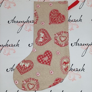 Nagy Mikulás csizma - bélelt, Karácsony, Mikulás, Mikulás zsák, Varrás, Mindenmás, MESKA