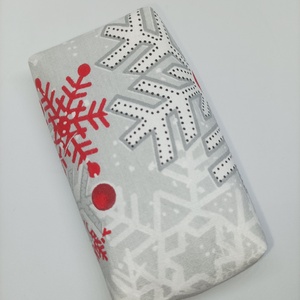 Nagy hópelyhes mintával-bélelt papírzsebkendő tartó - táska & tok - pénztárca & más tok - zsebkendőtartó tok - Meska.hu