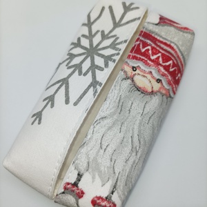 Manós-fehér-bélelt papírzsebkendő tartó, Táska & Tok, Pénztárca & Más tok, Zsebkendőtartó tok, Varrás, MESKA