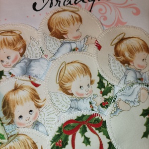 Angyalkás-arctisztító korong csomag 8db-os+neszesszer - szépségápolás - arcápolás - arctisztító korong - Meska.hu