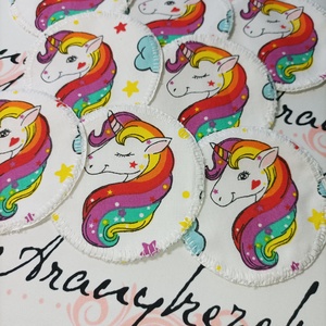Unicornisos-arctisztító korong csomag 8db-os+neszesszer - szépségápolás - arcápolás - arctisztító korong - Meska.hu