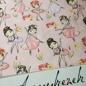 Rózsaszín balerinás-újraszalvéta - táska & tok - uzsonna- & ebéd tartó - szendvics csomagoló - Meska.hu