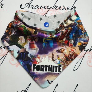 Fortnite mintás-nyálkendő - ruha & divat - babaruha & gyerekruha - előke & nyálkendő - Meska.hu