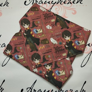 Harry Potter -újraszalvéta-prémium minőségű pamutvászonból  - táska & tok - uzsonna- & ebéd tartó - szendvics csomagoló - Meska.hu