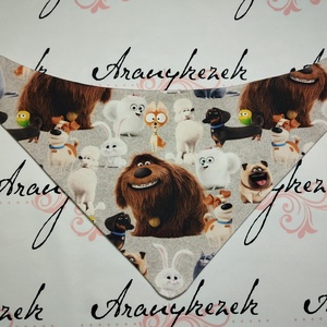 Nyálkendő-A kis kedvencek titkos élete mintával, Ruha & Divat, Babaruha & Gyerekruha, Előke & Nyálkendő, Varrás, Mindenmás, MESKA