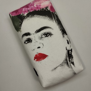 Frida Kahlo-bélelt papírzsebkendő tartó, Táska & Tok, Pénztárca & Más tok, Zsebkendőtartó tok, Varrás, MESKA