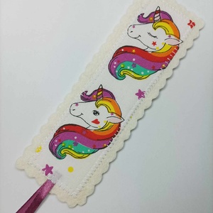 Unicornisos könyvjelző - Meska.hu