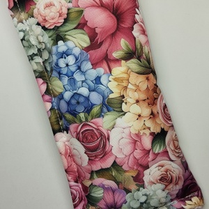 Szemüvegtok-Napszemüvegtok-Rózsa-hortenzia-vízálló vászonból - táska & tok - pénztárca & más tok - szemüvegtok - Meska.hu