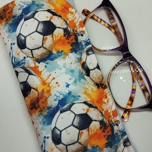 Szemüvegtok-Napszemüvegtok-Focis-vízálló vászonból, Táska & Tok, Pénztárca & Más tok, Szemüvegtok, Varrás, Mindenmás, MESKA