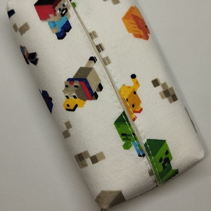 Minecraft-bélelt papírzsebkendő tartó, Táska & Tok, Pénztárca & Más tok, Zsebkendőtartó tok, Varrás, Mindenmás, MESKA